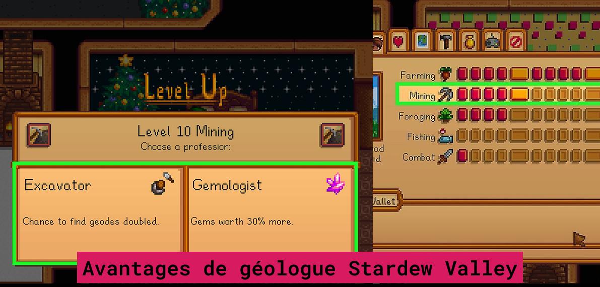 Mineur ou géologue dans Stardew Valley : Quel est le meilleur choix