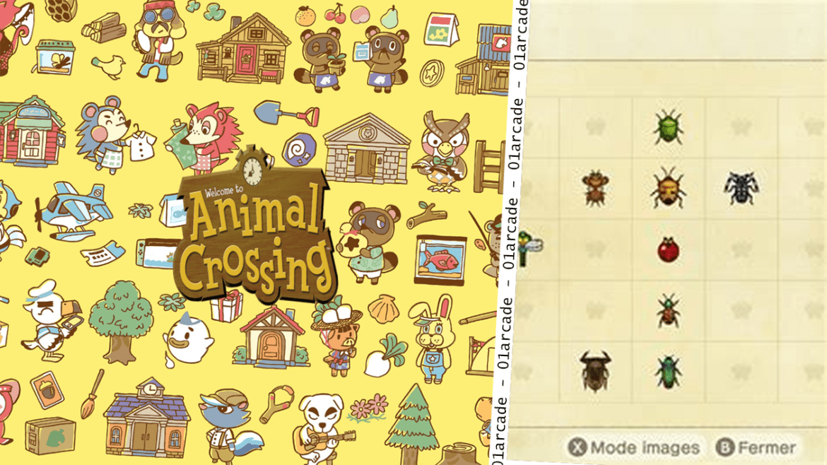 Tous Les Insectes Animal Crossing New Horizon 01arcade.com