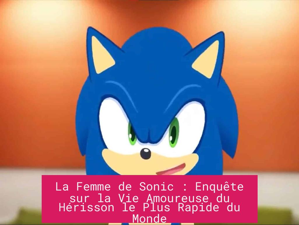 La Femme de Sonic : Enquête sur la Vie Amoureuse du Hérisson le Plus Rapide du Monde