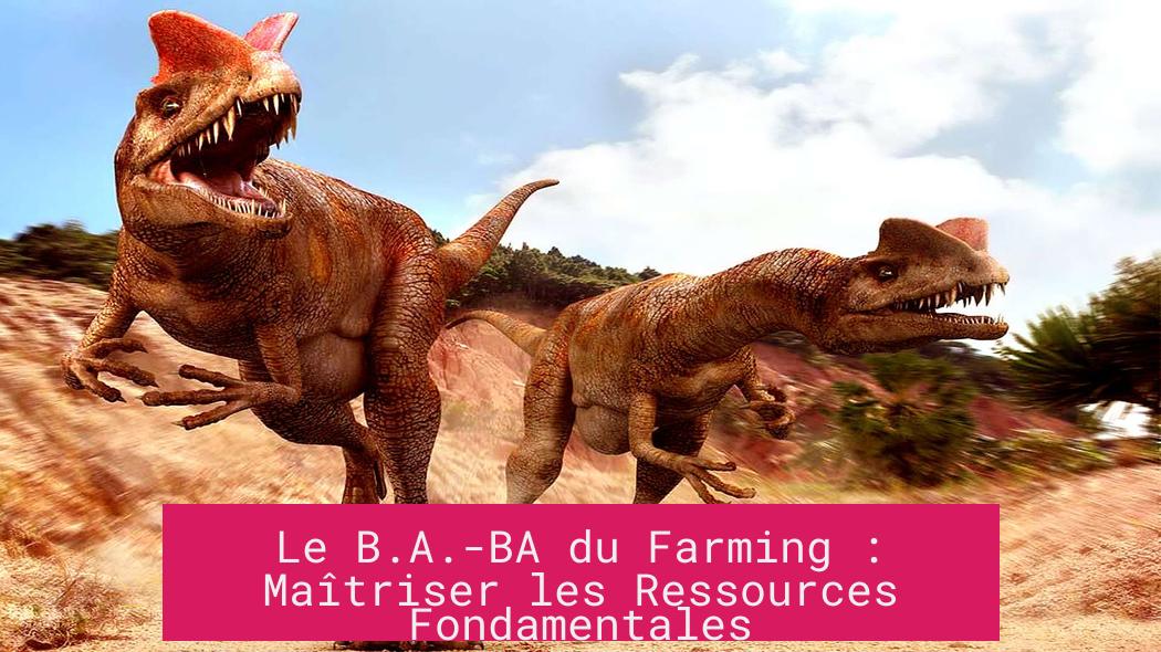 Le B.A.-BA du Farming : Maîtriser les Ressources Fondamentales