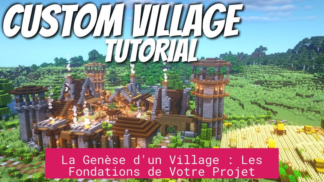 La Genèse d'un Village : Les Fondations de Votre Projet