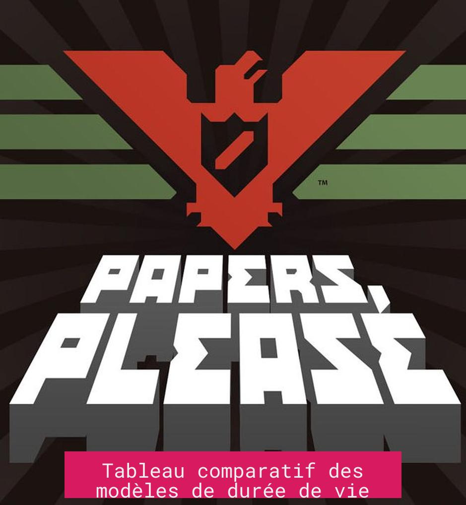 Tableau comparatif des modèles de durée de vie