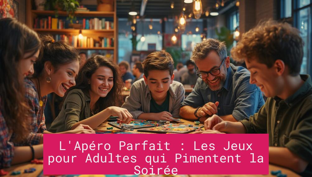 L'Apéro Parfait : Les Jeux pour Adultes qui Pimentent la Soirée