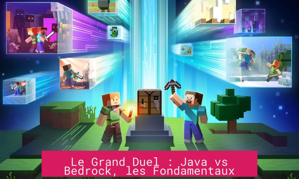 Le Grand Duel : Java vs Bedrock, les Fondamentaux
