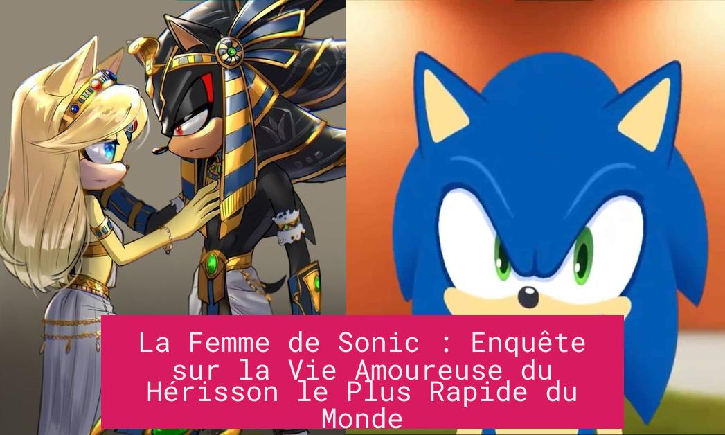 La Femme de Sonic : Enquête sur la Vie Amoureuse du Hérisson le Plus Rapide du Monde