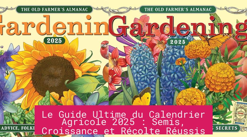 Le Guide Ultime du Calendrier Agricole 2025 : Semis, Croissance et Récolte Réussis